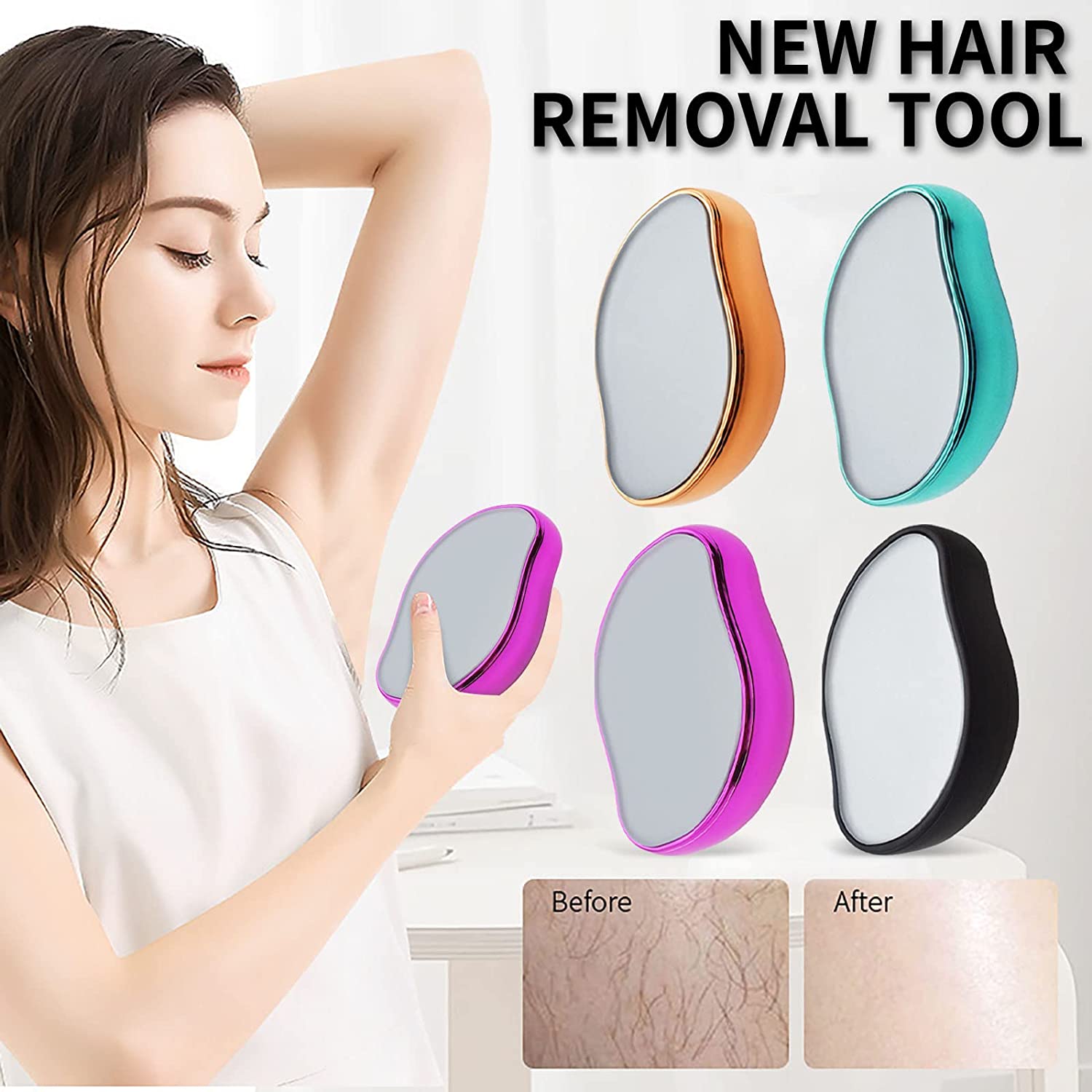 New Glass Foot Callus Remover & Hair Remover Tool For Women