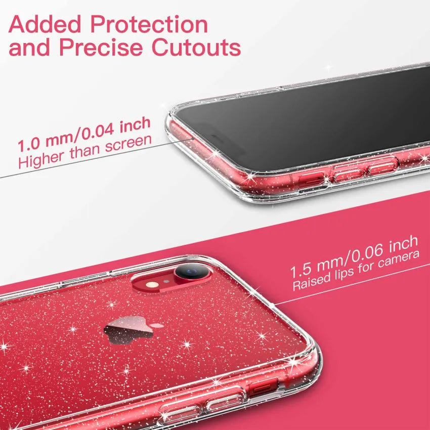 JETech Case for iPhone 13 Pro 6.1-Inch, Non-Yellowing Shockproof Phone  Bumper Cover, Anti-Scratch Clear Back (Clear)