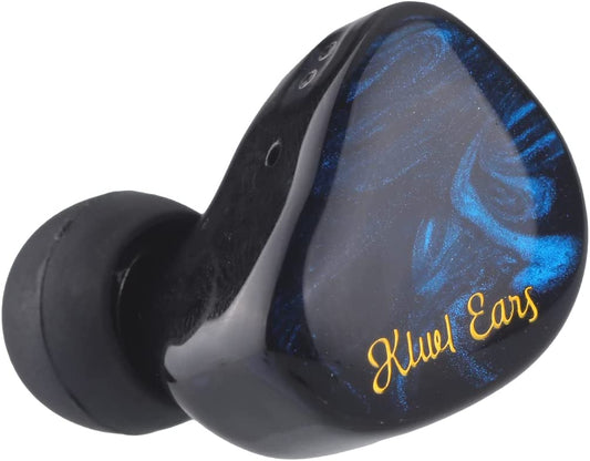 Linsoul Kiwi Ears Cadenza 10mm Beryllium Dynamic Driver IEM 3D Printed with Detachable Interchangeable Plug 0.78 2pin 3.5mm IEM Cable for Musician Audiophile (Blue, Cadenza)