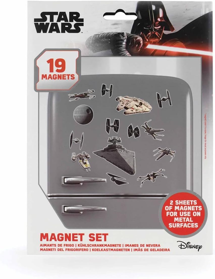 Star Wars Fridge Magnet Set, 19 Pieces - Official Merchandise