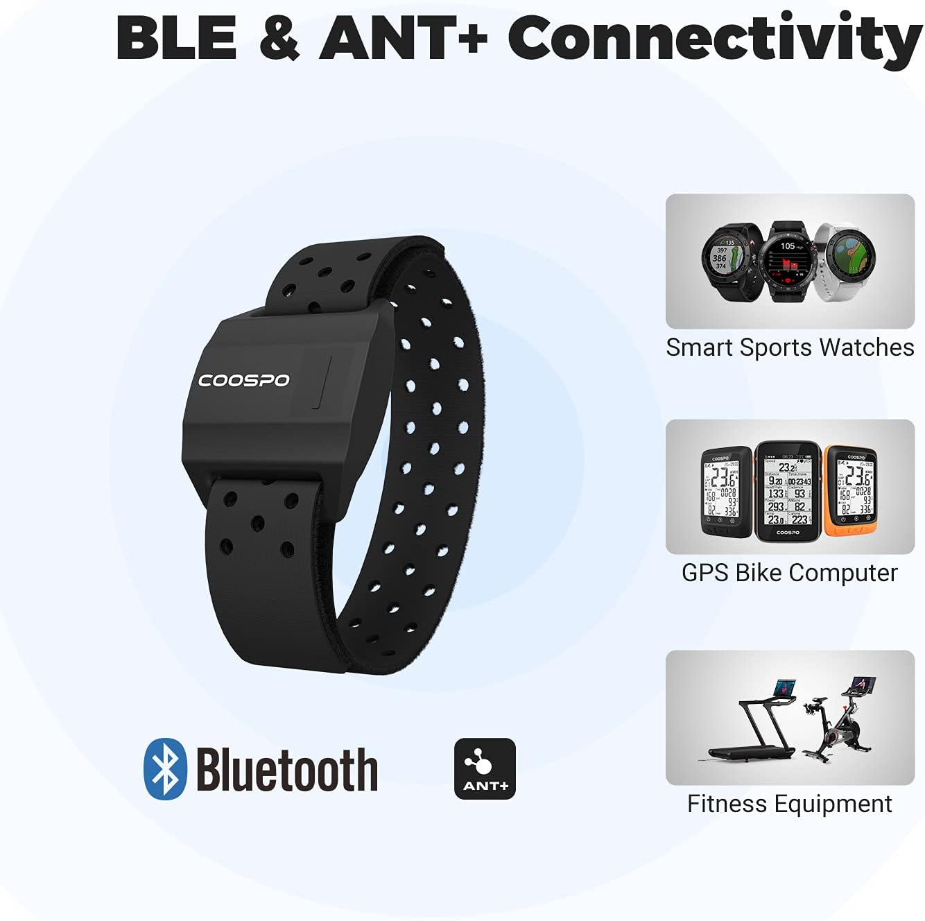 Bluetooth armband best sale heart rate monitor