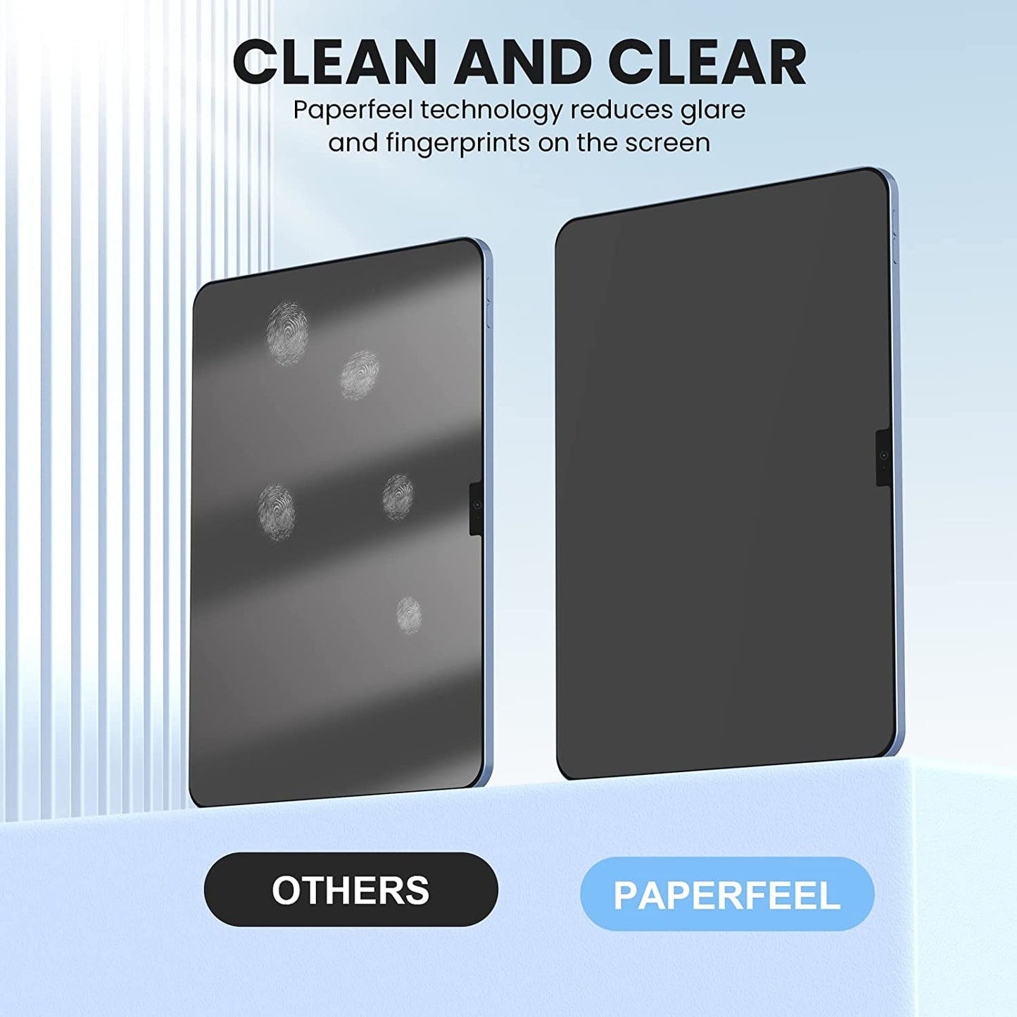 PAPERFEEL [2 Pack] Screen Protector for iPad 10th Generation (2022 Model, 10.9 Inch), Matte PET Paper Screen Protector for Drawing, Writing - Anti-Glare/Anti-Fingerprint