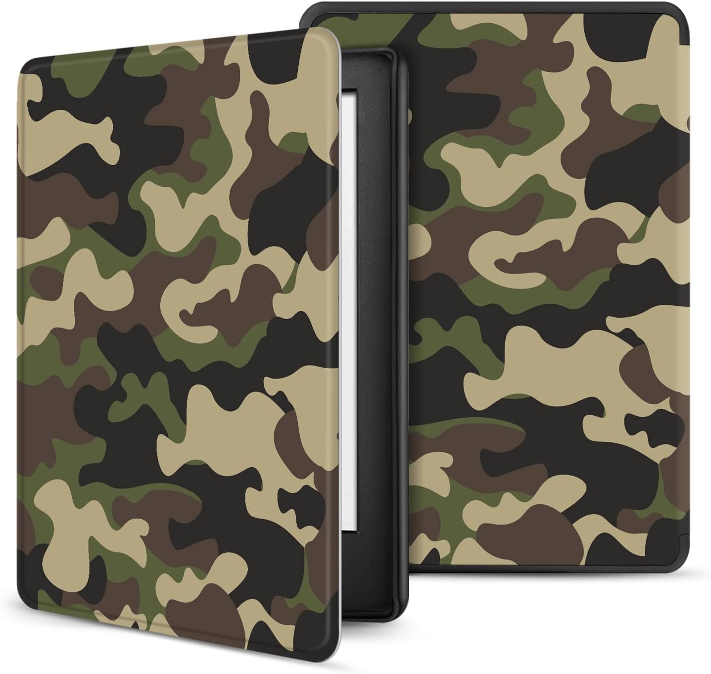 Case for Kindle 10th Generation - Slim & Light Smart Cover Case with Auto Sleep & Wake for Amazon Kindle E-reader 6" Display, 10th Generation 2019 Release (Camouflage Brown) TNP