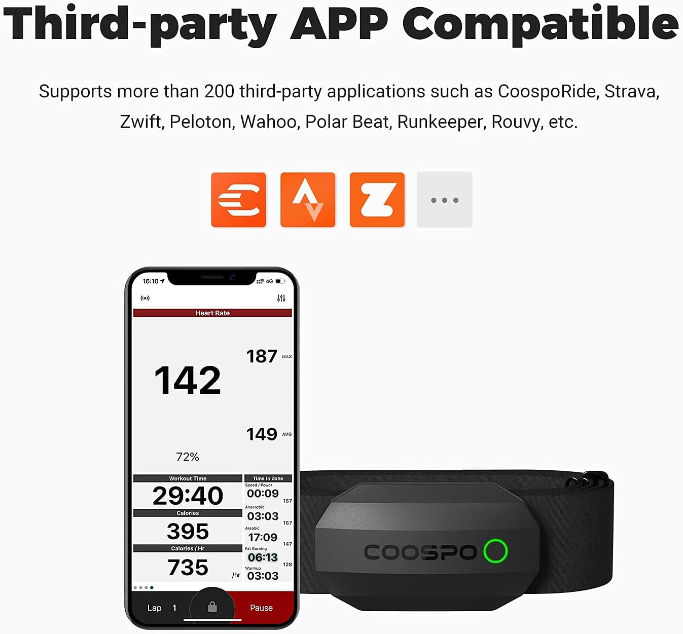 Coospo heart best sale rate monitor zwift