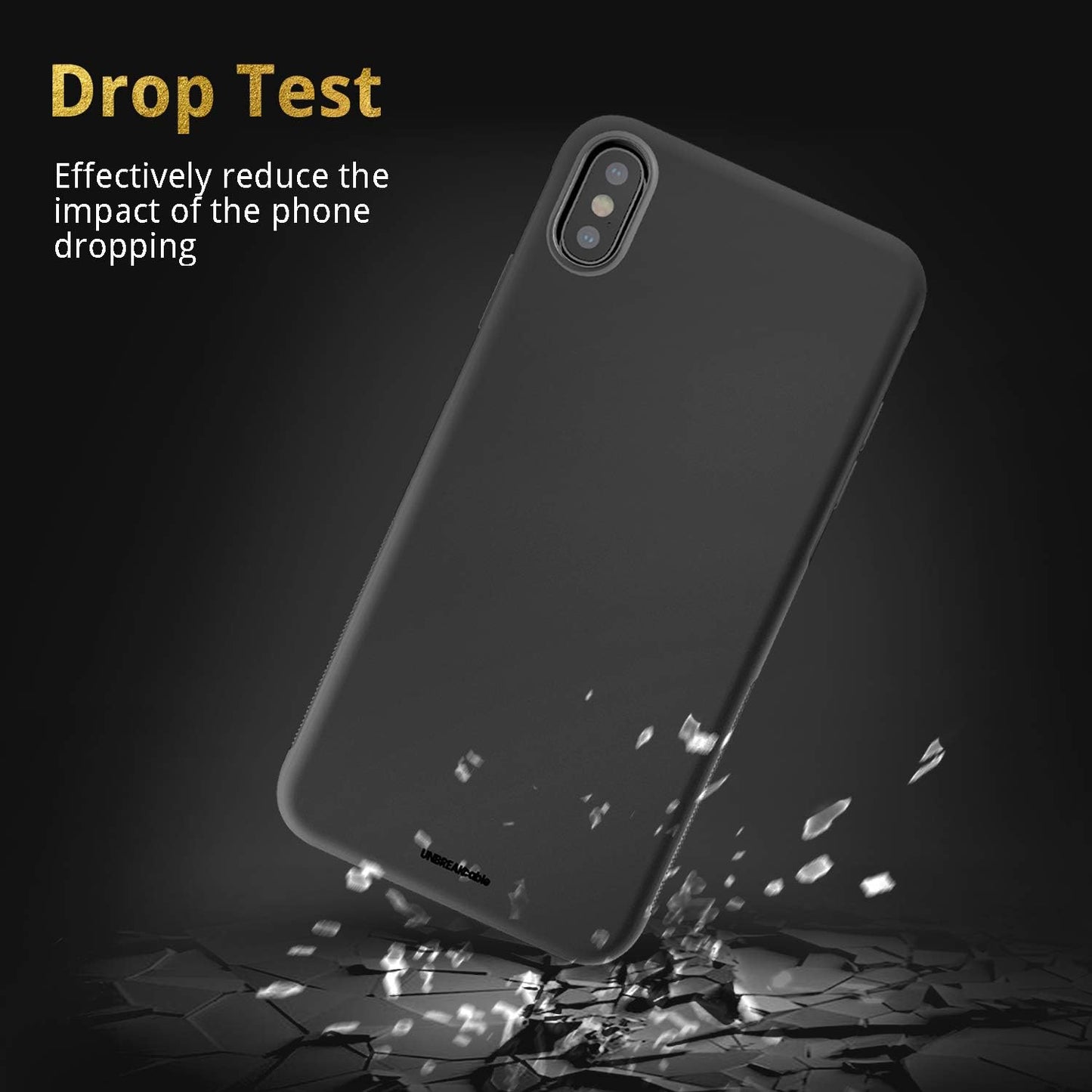 UNBREAKcable Case for iPhone X, Case for iPhone XS - Soft Frosted TPU Ultra-Slim Stylish Protective Cover for 5.8-inches iPhone X/XS