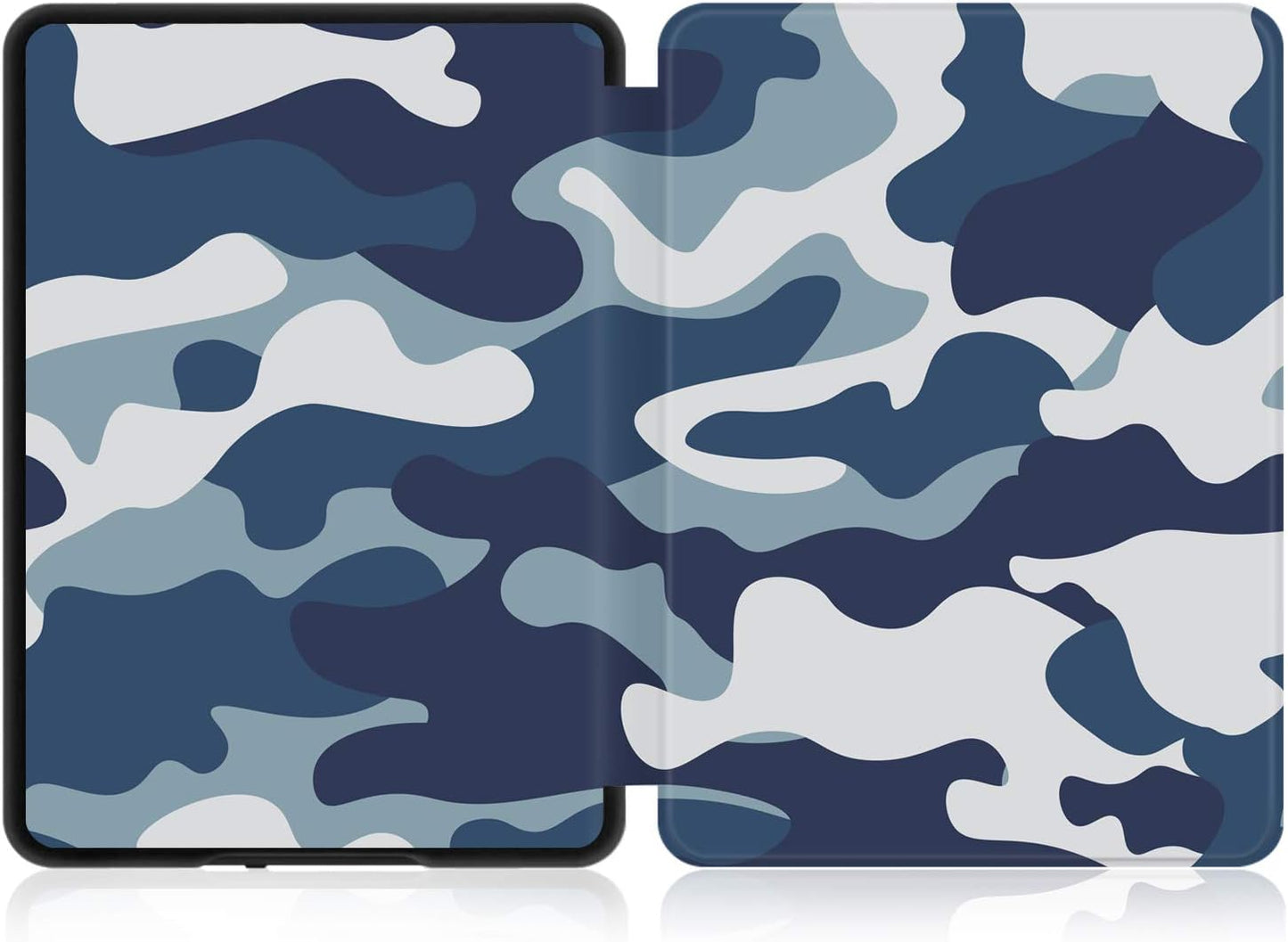 Case for Kindle 10th Generation - Slim & Light Smart Cover Case with Auto Sleep & Wake for Amazon Kindle E-reader 6" Display, 10th Generation 2019 Release (Camouflage Blue) TNP