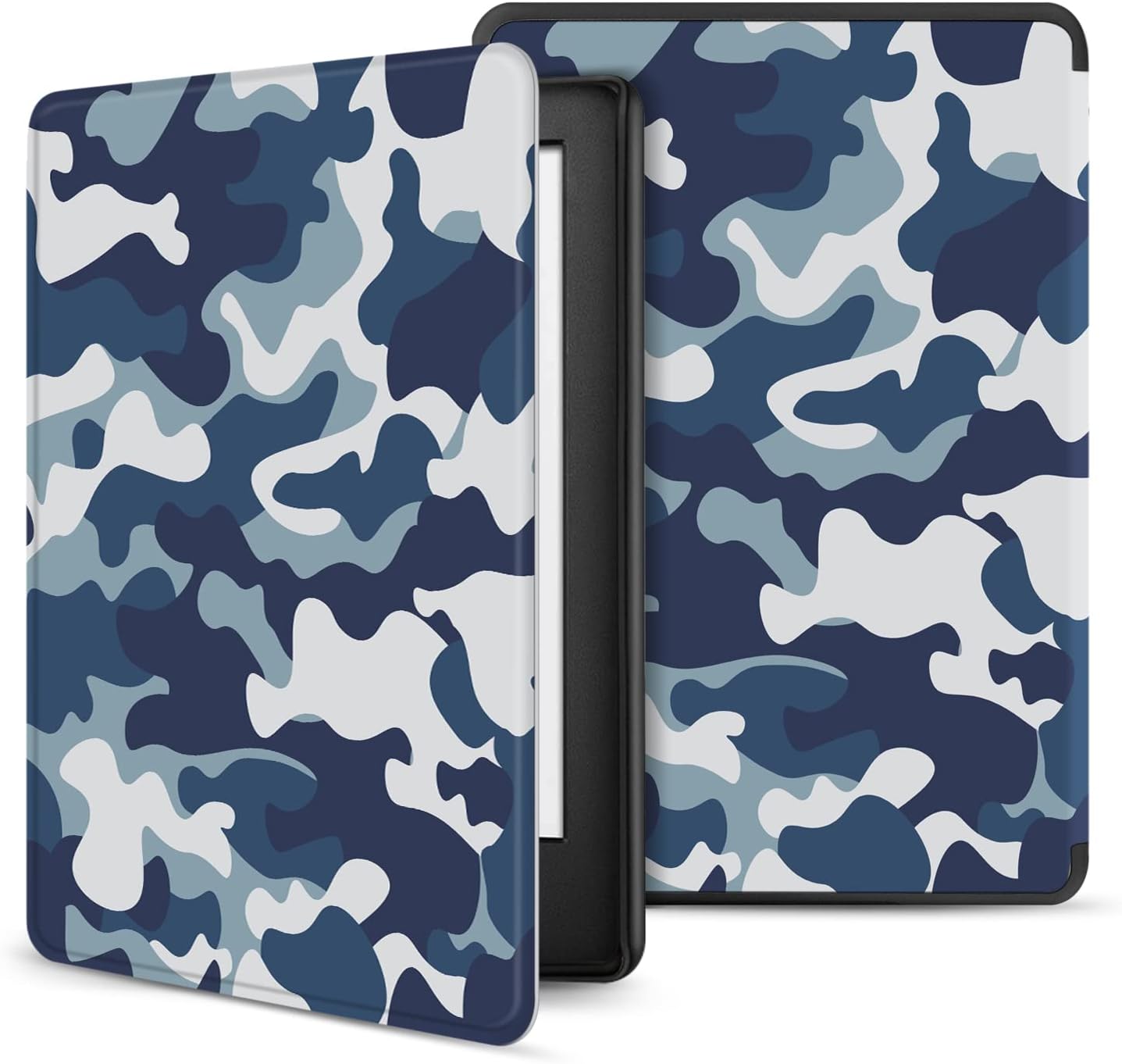 Case for Kindle 10th Generation - Slim & Light Smart Cover Case with Auto Sleep & Wake for Amazon Kindle E-reader 6" Display, 10th Generation 2019 Release (Camouflage Blue) TNP