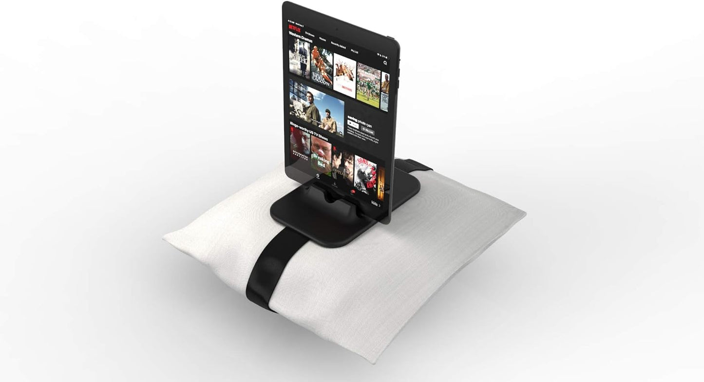 SLYK - Pillow Stand for Apple iPhone, iPad and Android devices | Suitable for devices up to 12" | Fits any Cushion/Pillow - Black