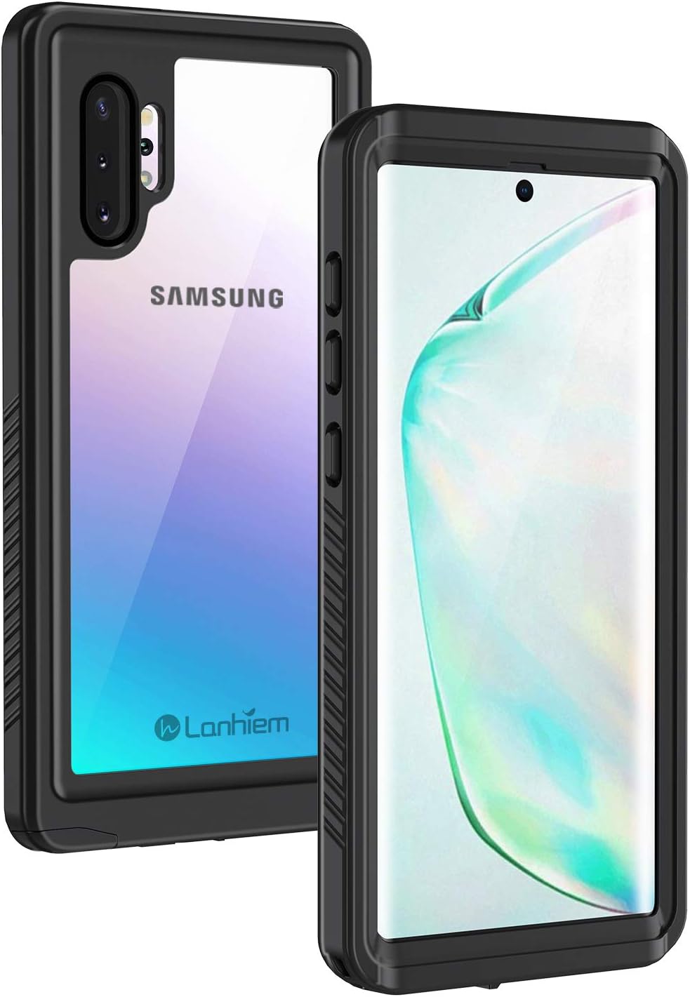 Lanhiem Galaxy Note 10 Dot Case, Built-in Screen Protector [Compatible with Fingerprint ID], IP68 Waterproof Dustproof Shockproof Full Body Sealed Underwater Protective Cover for Samsung Galaxy Note 10