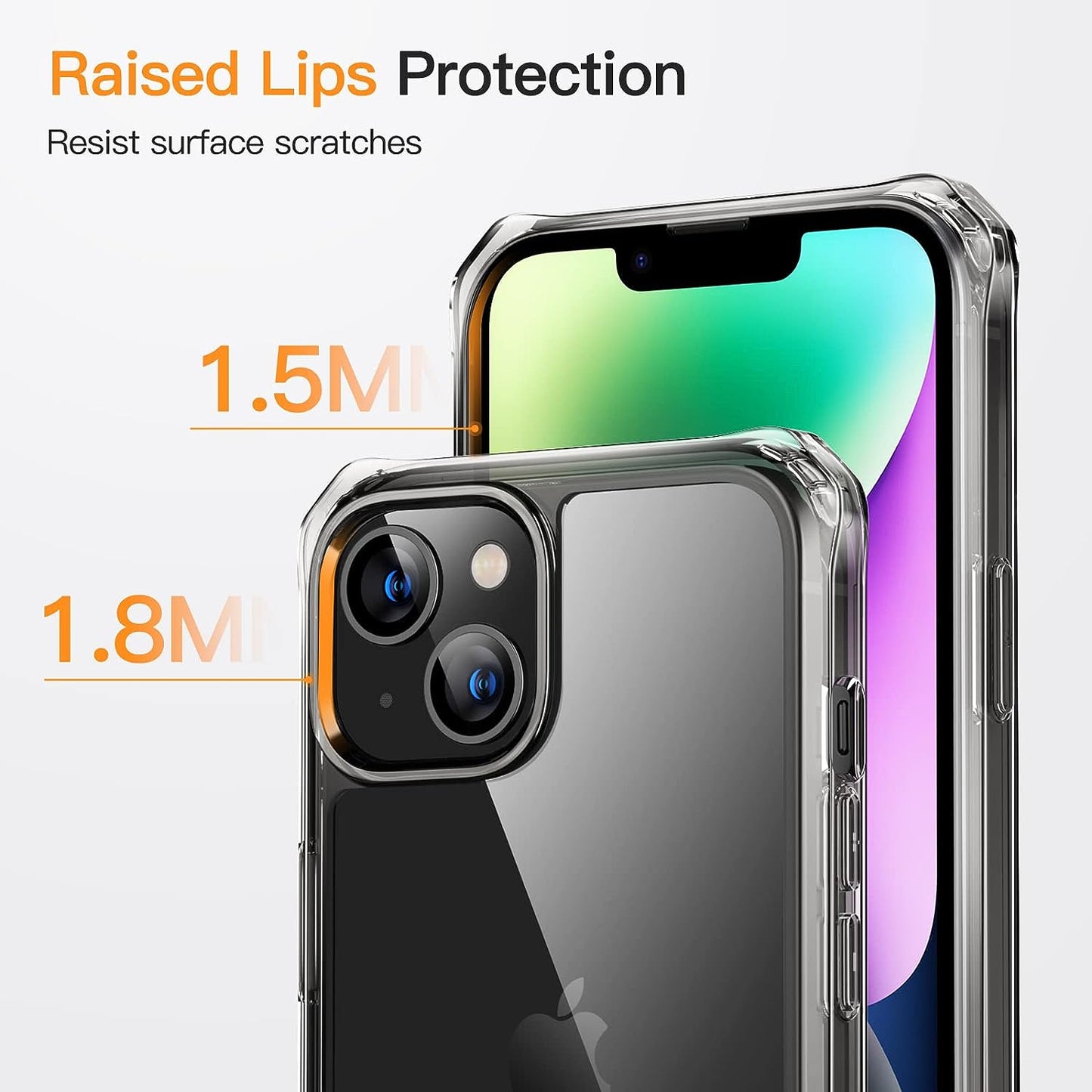 JETech Case for iPhone 14 Pro Max 6.7-Inch (NOT FOR iPhone 14 Pro 6.1-Inch) with 2-Pack Tempered Glass Screen Protector, 360 Full Body Shockproof