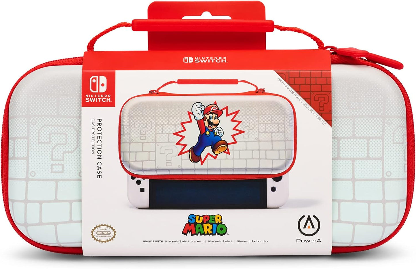 PowerA Protection Case for Nintendo Switch - OLED Model, Nintendo Switch or Nintendo Switch Lite - Mario Pop