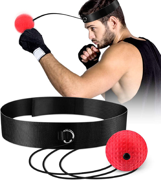 OOTO Upgraded Boxing Reflex Ball, Boxing Training Ball, Mma Speed Training Suitable for Adult/Kids Best Boxing Equipment for Training, Hand Eye Coordination and Fitness.