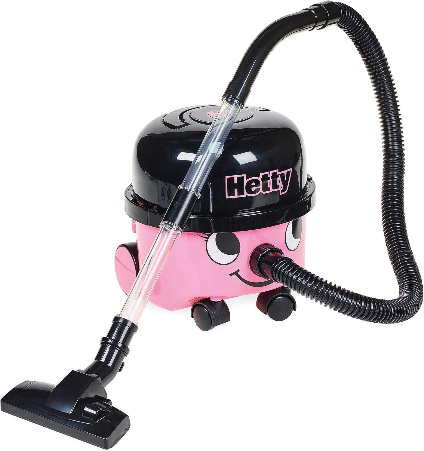 Casdon Henry & Hetty Toys - Hetty Vacuum Cleaner - Pink Vacuum Cleaner Toy with Real Function &amp; Nozzle Accessories - Kids Cleaning Set - For Children Aged 3+ Pink or Classic Red