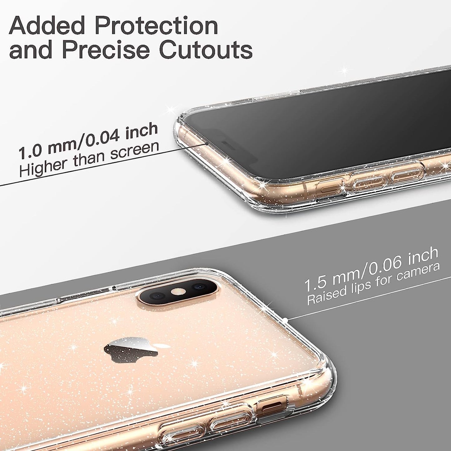 JETech Case for iPhone XS/X Pro 5.8"-Inch & XR Pro Max 6.1"-Inch Non-Yellowing Shockproof Phone Bumper Cover, Anti-Scratch (Various Styles)