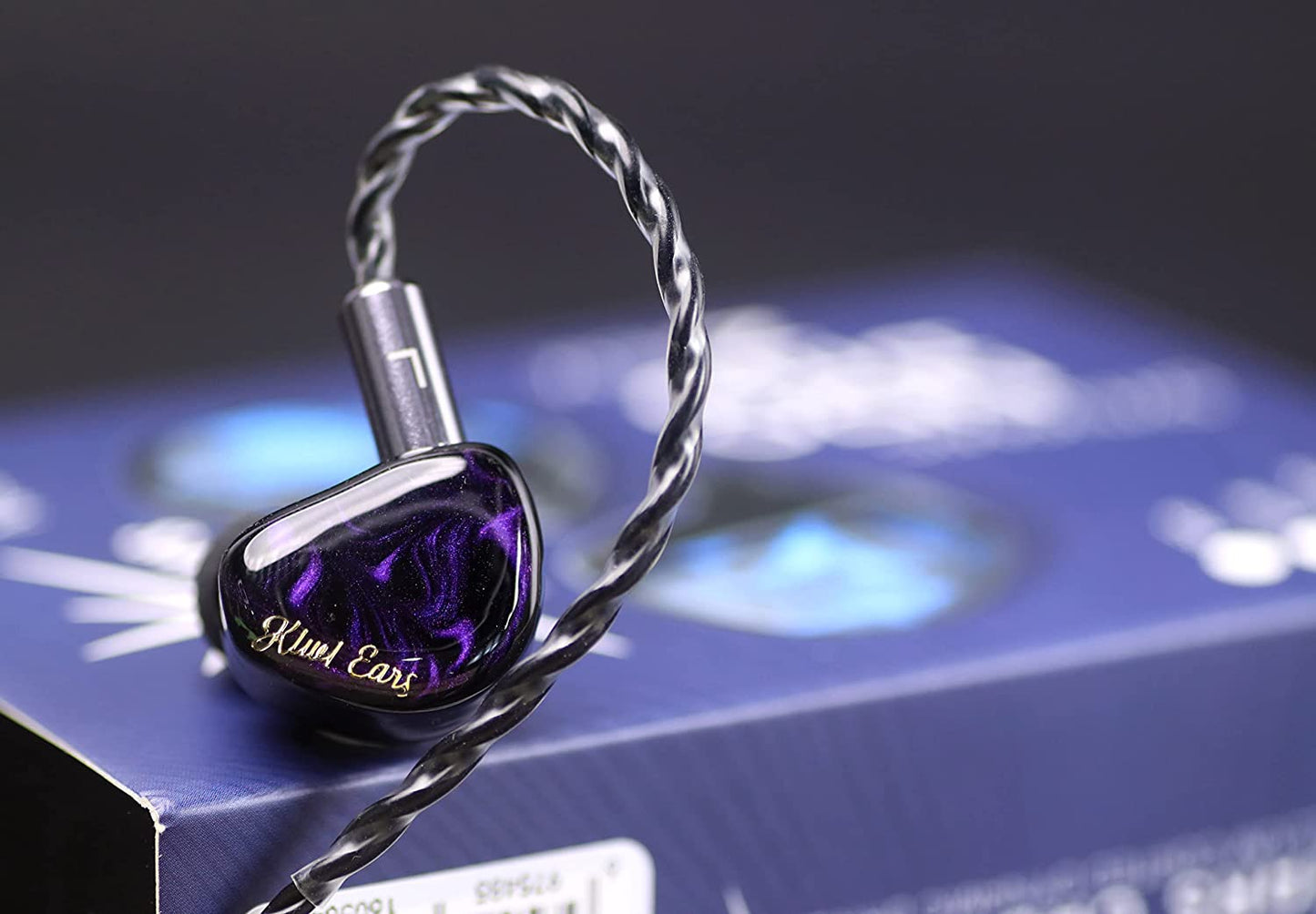 Linsoul Kiwi Ears Cadenza 10mm Beryllium Dynamic Driver IEM 3D Printed with Detachable Interchangeable Plug 0.78 2pin 3.5mm IEM Cable for Musician Audiophile (Purple, Cadenza)