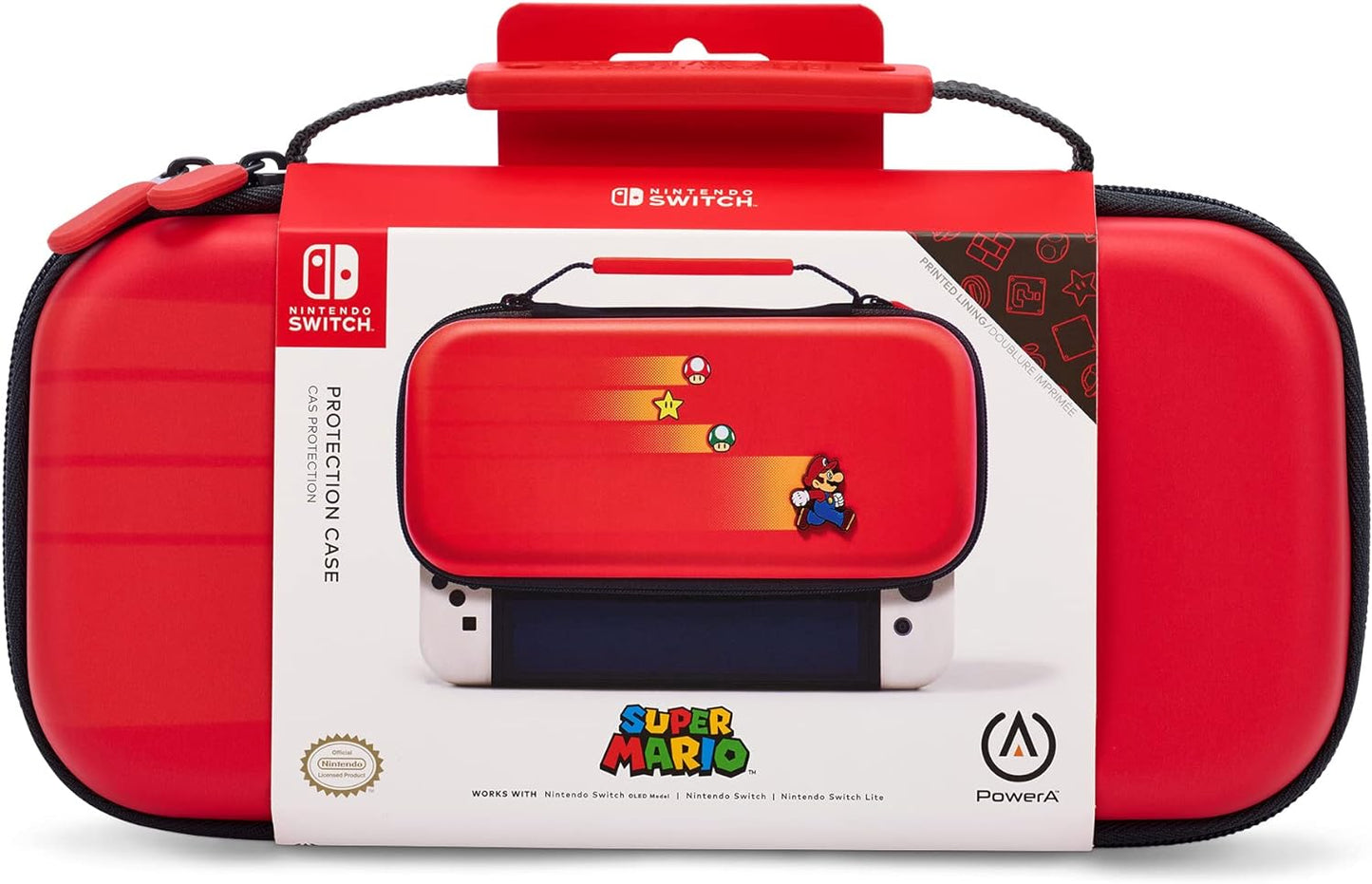 PowerA Protection Case for Nintendo Switch - OLED Model, Nintendo Switch or Nintendo Switch Lite - Mario Pop