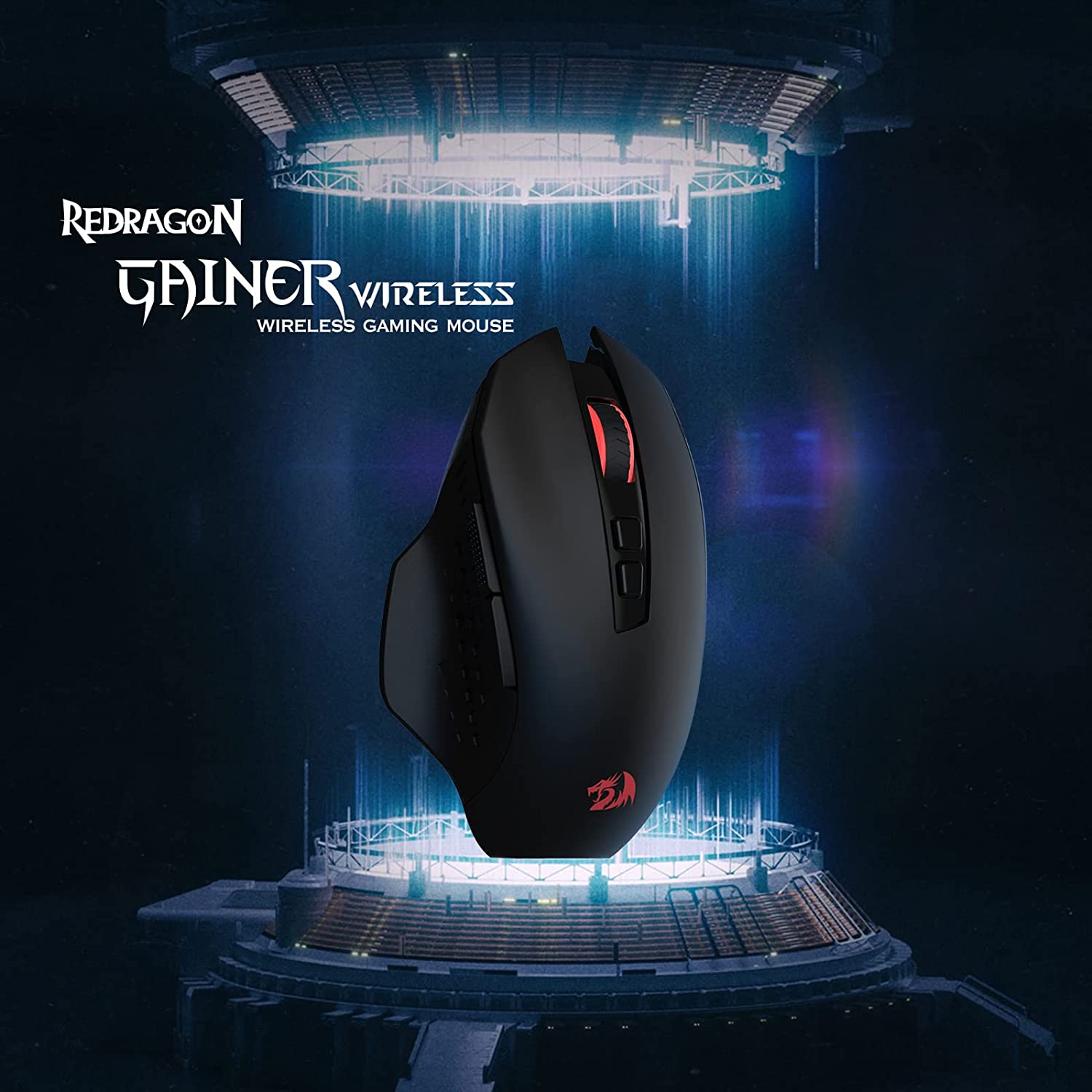  Redragon M913 Impact Elite Wireless Gaming Mouse, 16000 DPI  Wired/Wireless RGB Gamer Mouse with 16 Programmable Buttons, 45 Hr Battery  and Pro Optical Sensor, 12 Side Buttons MMO Mouse : Video Games