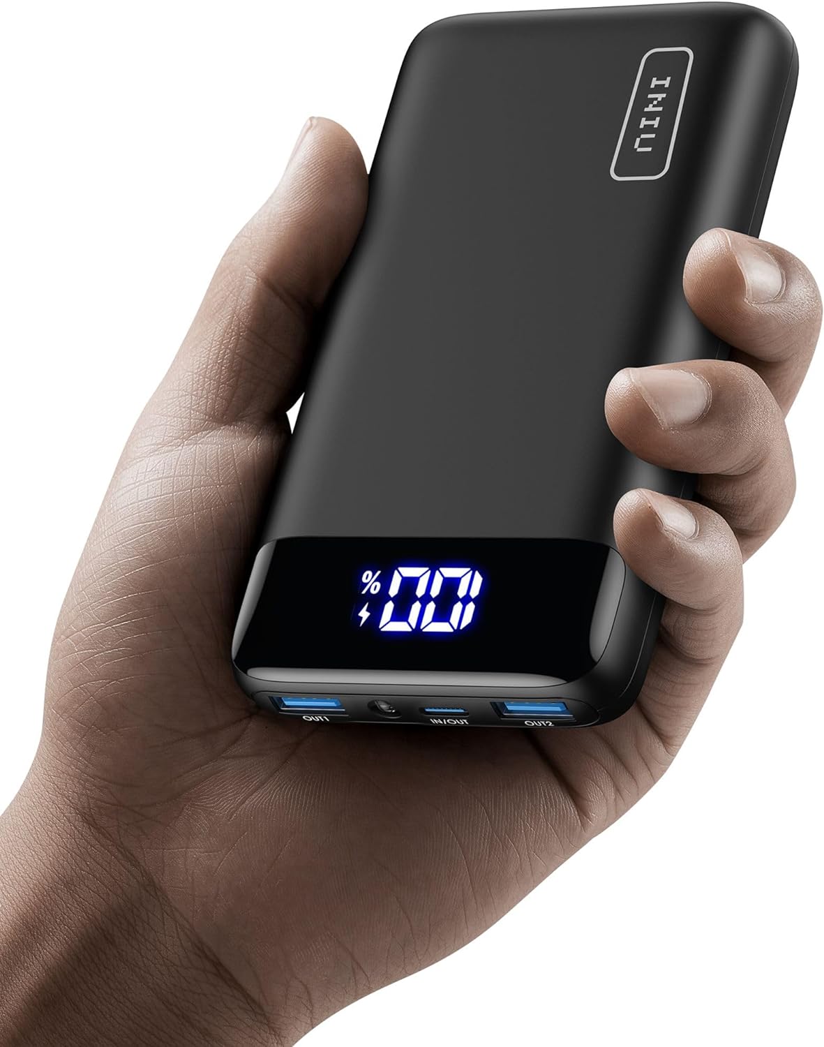 INIU Power Bank, 20W PD3.0 QC4.0 Fast Charging LED Display 20000mAh Portable Charger, 3A Outputs Flashlight Phone Battery Pack Compatible with iPhone Samsung