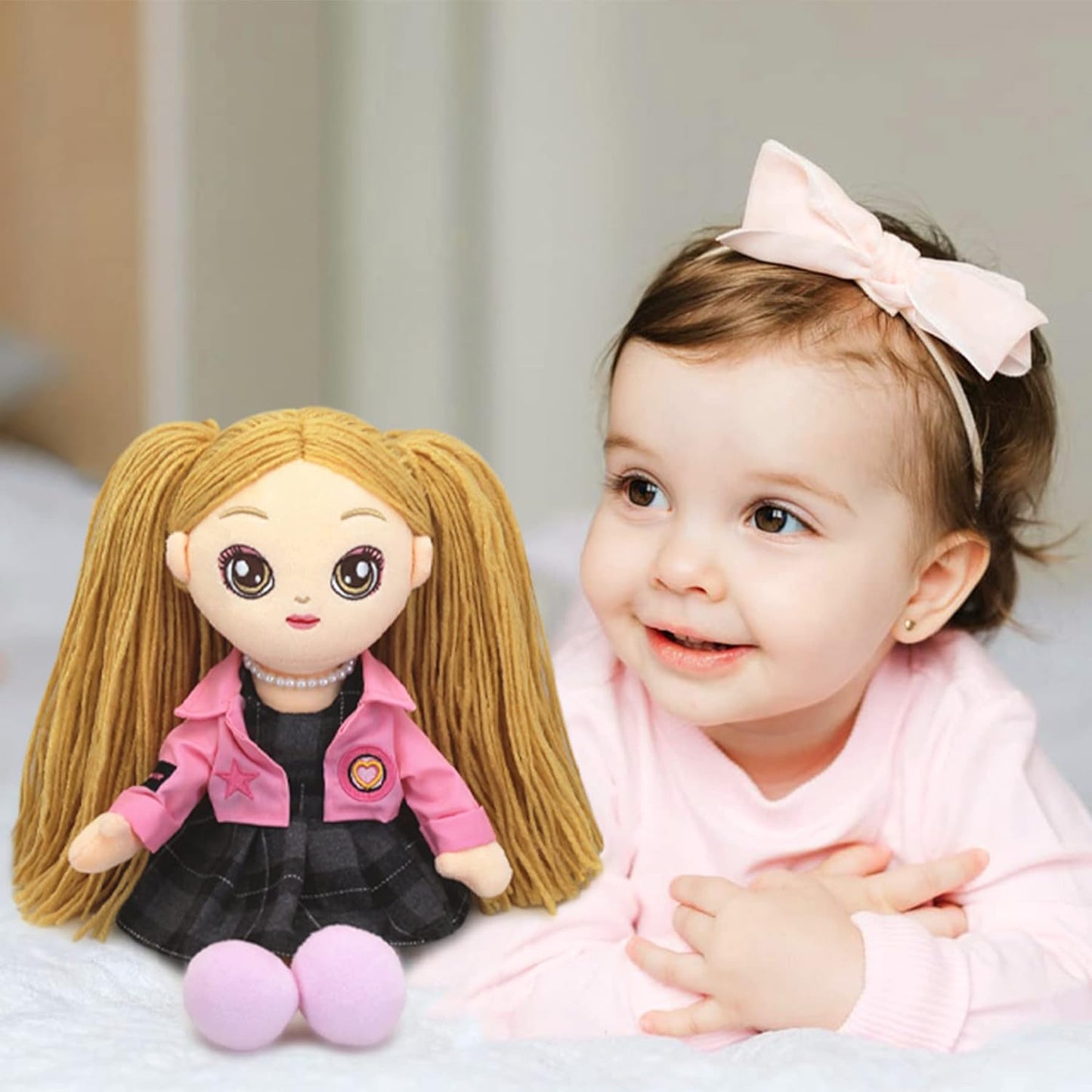 JUSTQUNSEEN Baby Dolls, 12" Baby Dolls for 1, 2, 3 Year Old Girls, Soft Baby Dolls, Toys for Girls Ragdoll for Girls Dolls for 1-8 Year Old Girls