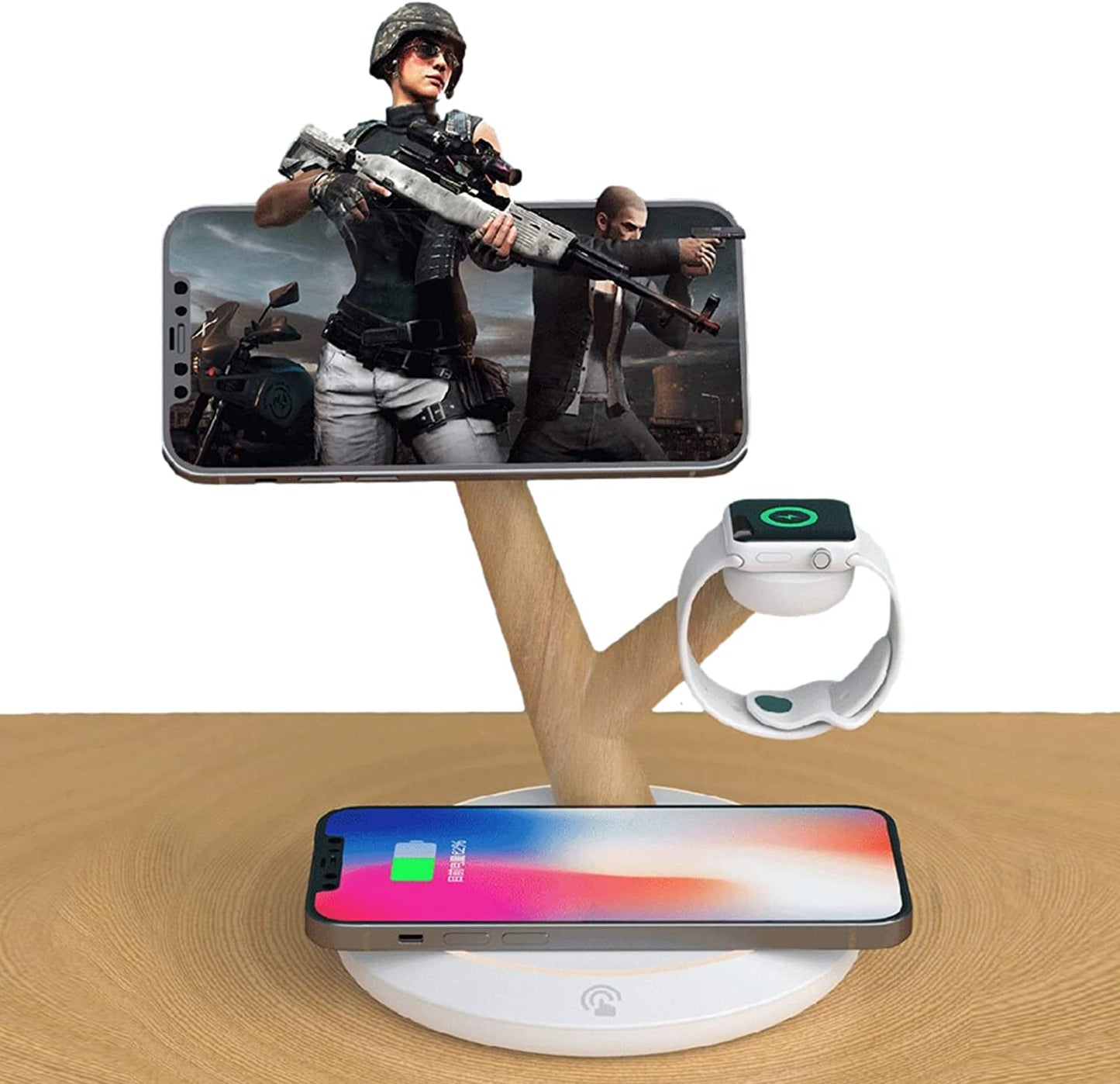 Magnetic Wireless Charger for iPhone - 3 in 1 Wireless Charging Station for iPhone 14/13/12/Pro/Max/Mini. Mag-safe Stand for Apple iWatch Series