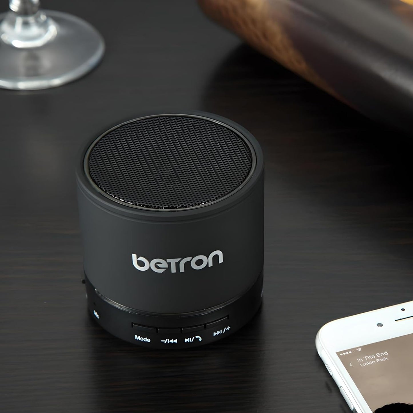 Betron KBS08 Bluetooth Speaker, Wireless, Portable, Mini, Black or Silver & Carry Case