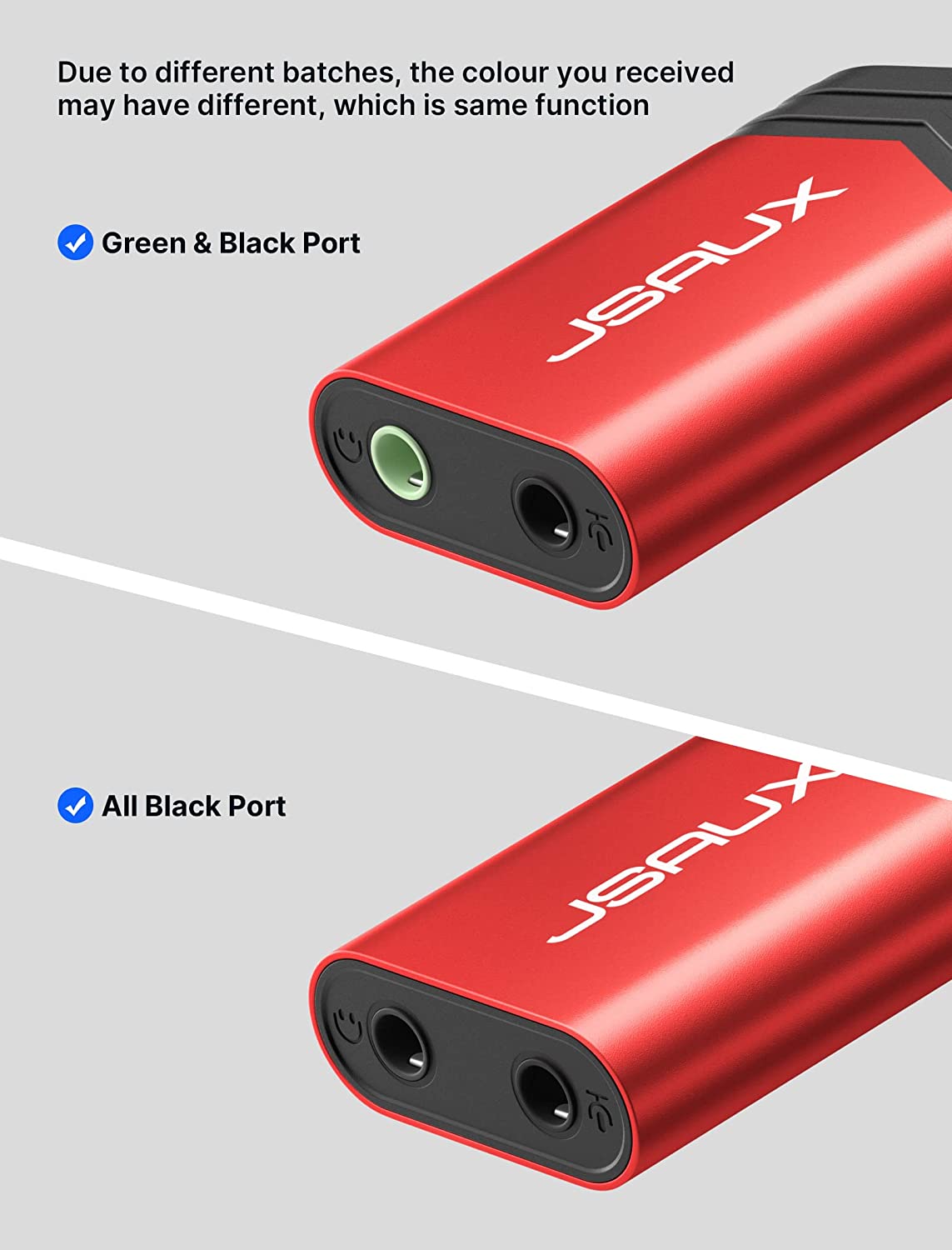 JSAUX USB C Microphone Adapter, USB C to Dual 3.5Mm Female Aux Headphone  Jack Y