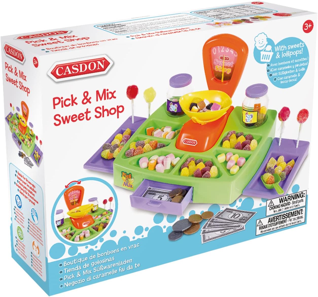 Casdon Pick & Mix Sweet Shop | Toy Sweet Shop Display For Children Aged 3+ | Includes Real Sweet Treats!