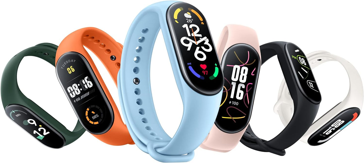 Xiaomi Smart Band 7 - Activity Tracker Black - Blue - Grey - Yellow