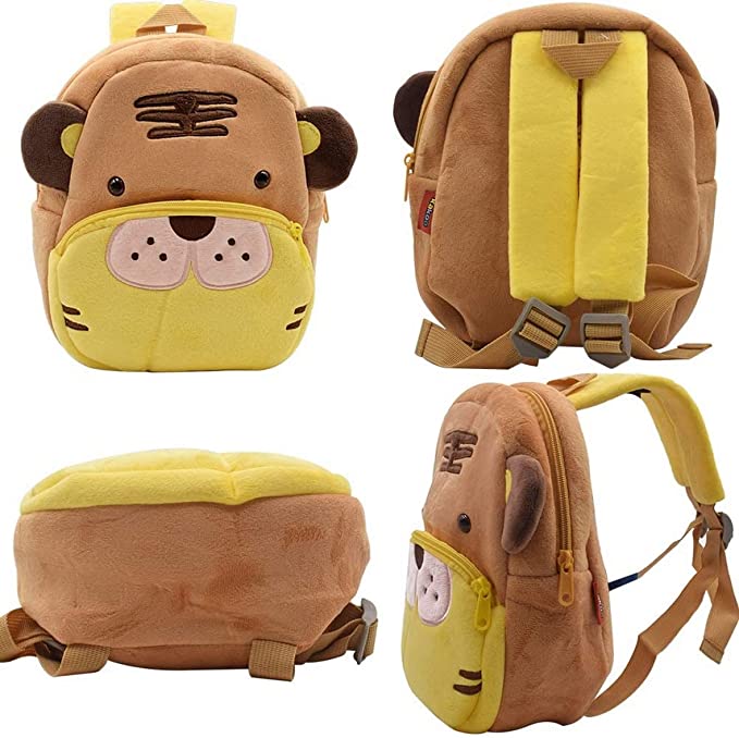 Cute Animal Cartoon Backpack School Bag ZSWQ-Backpack Plush Animal for Toddler Children Boys Girls, 1-5 Years Old, for Kids, Children, Unisex (Tiger)