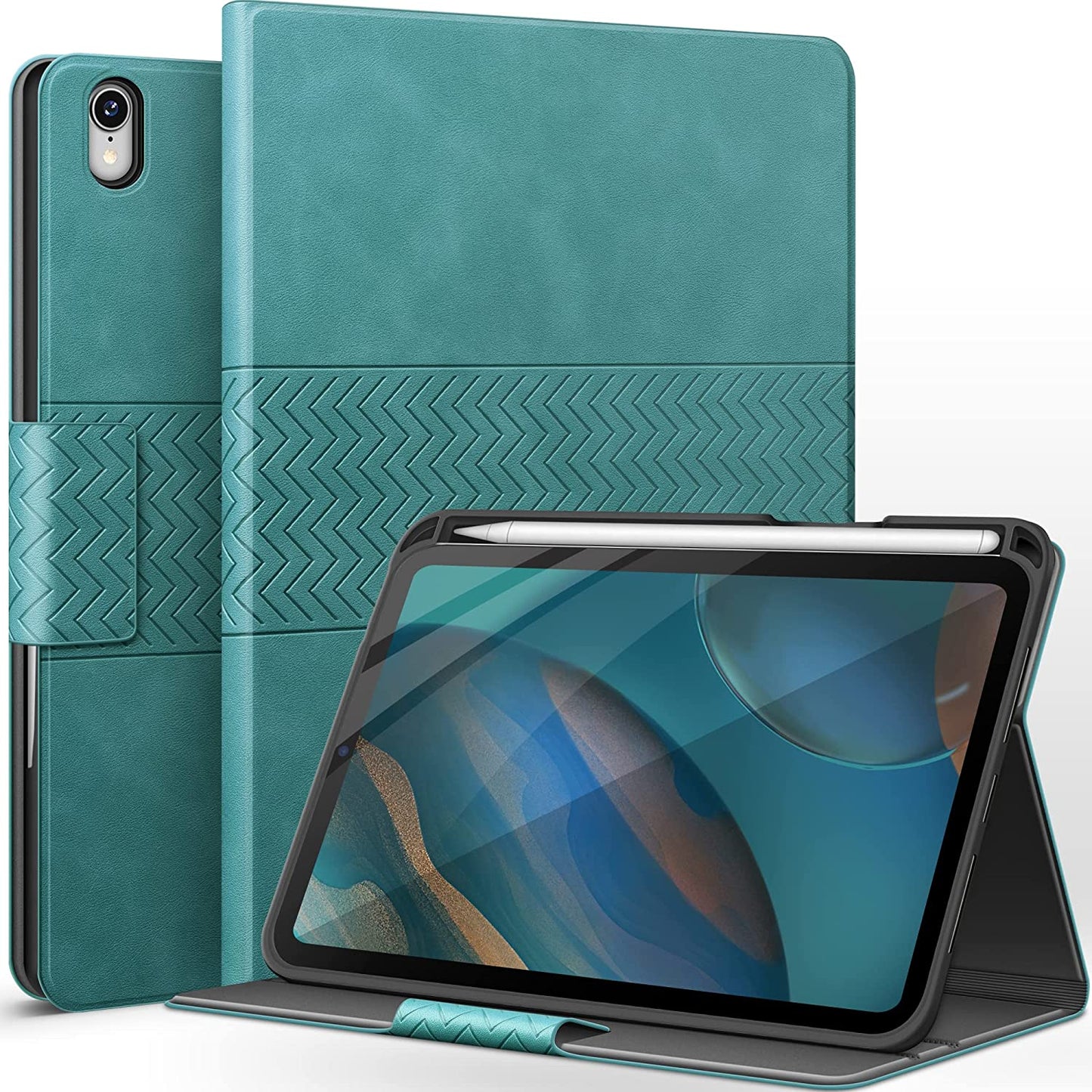 AUAUA Case for iPad Mini 6 2021 (6th Generation 8.3 inch) with Pencil Holder, Auto Sleep/Wake, Vegan Leather, Stand Folio Cover