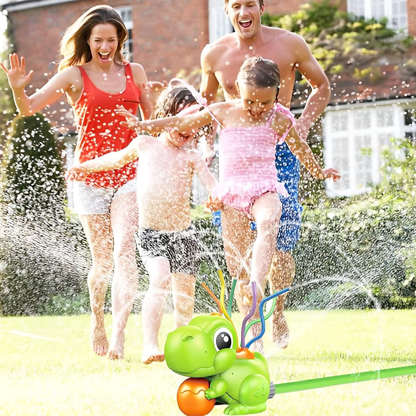 Water Spray Sprinkler Dinosaur for Kids, Outdoor Garden Toys for Kids, Water Sprinkler for Kids, Water Toys for Water Play, Spinning Sprinkler for Garden Yard Lawn Water Spray Summer Toys for Kids