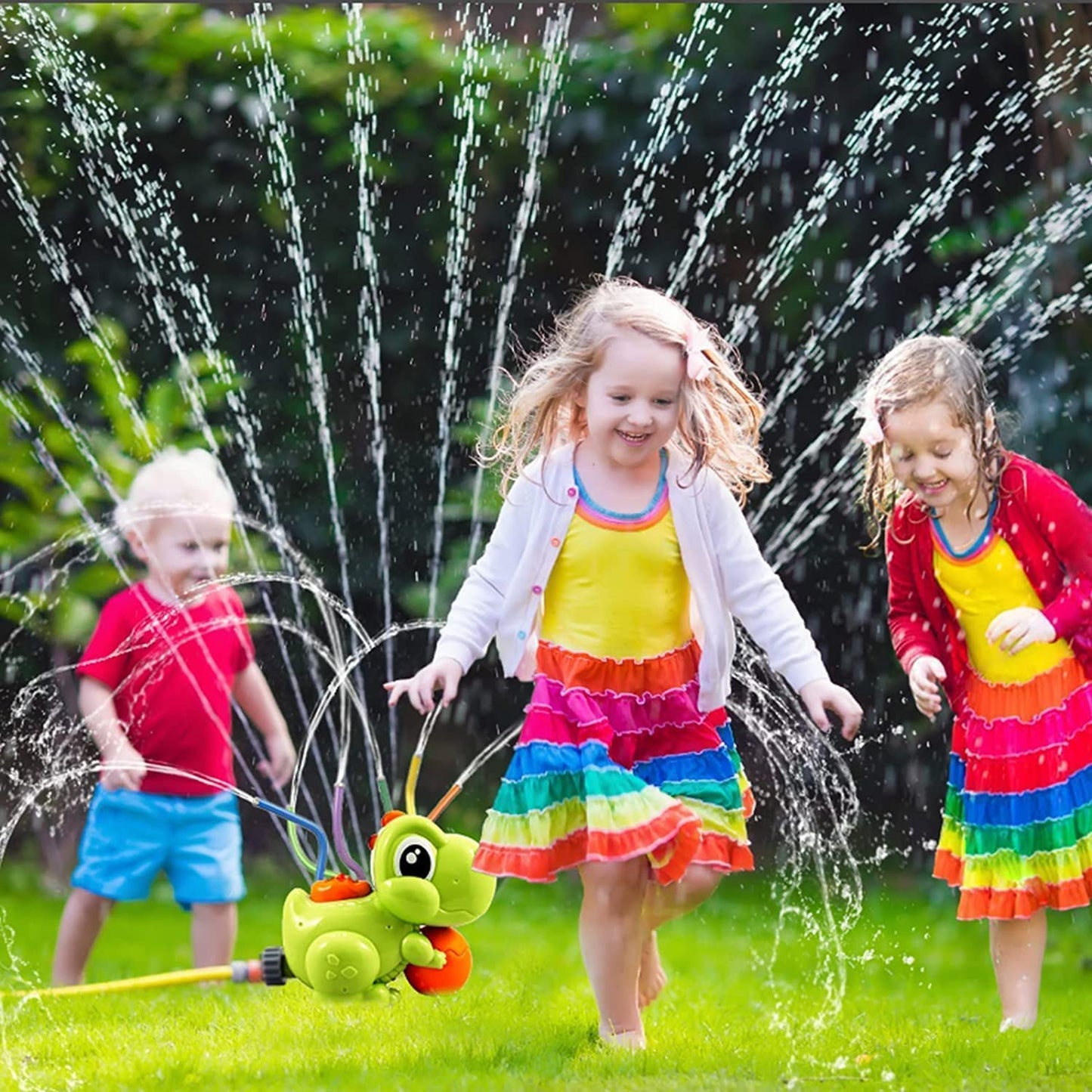 Water Spray Sprinkler Dinosaur for Kids, Outdoor Garden Toys for Kids, Water Sprinkler for Kids, Water Toys for Water Play, Spinning Sprinkler for Garden Yard Lawn Water Spray Summer Toys for Kids