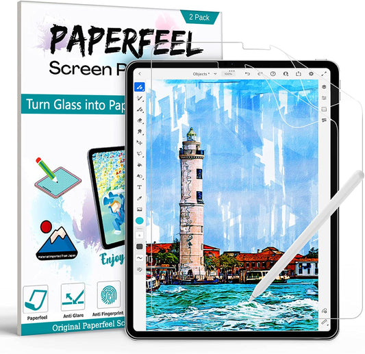 PAPERFEEL [2 Pack] Screen Protector for iPad Pro 11 Inch All Models, iPad Air 5/4 2022/2020 (5th/4th Generation 10.9 inch), Matte PET Paper Film for Drawing, Writing - Anti Glare, Anti Fingerprint