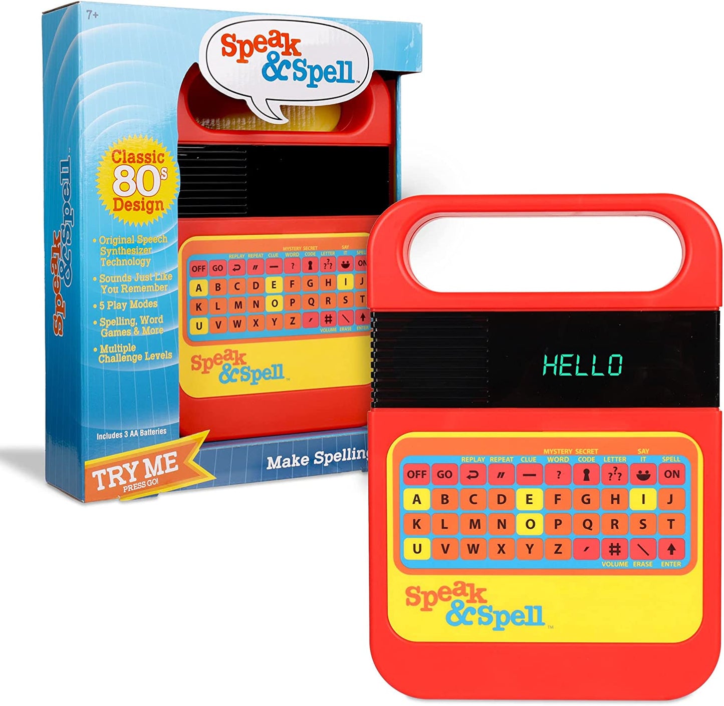 Speak & Spell Electronic Game Classic Retro Interactive Toy Educational Learning System For Boys & Girls Aged 4 Years and Up Brand: Basic Fun Basic Fun! 09624