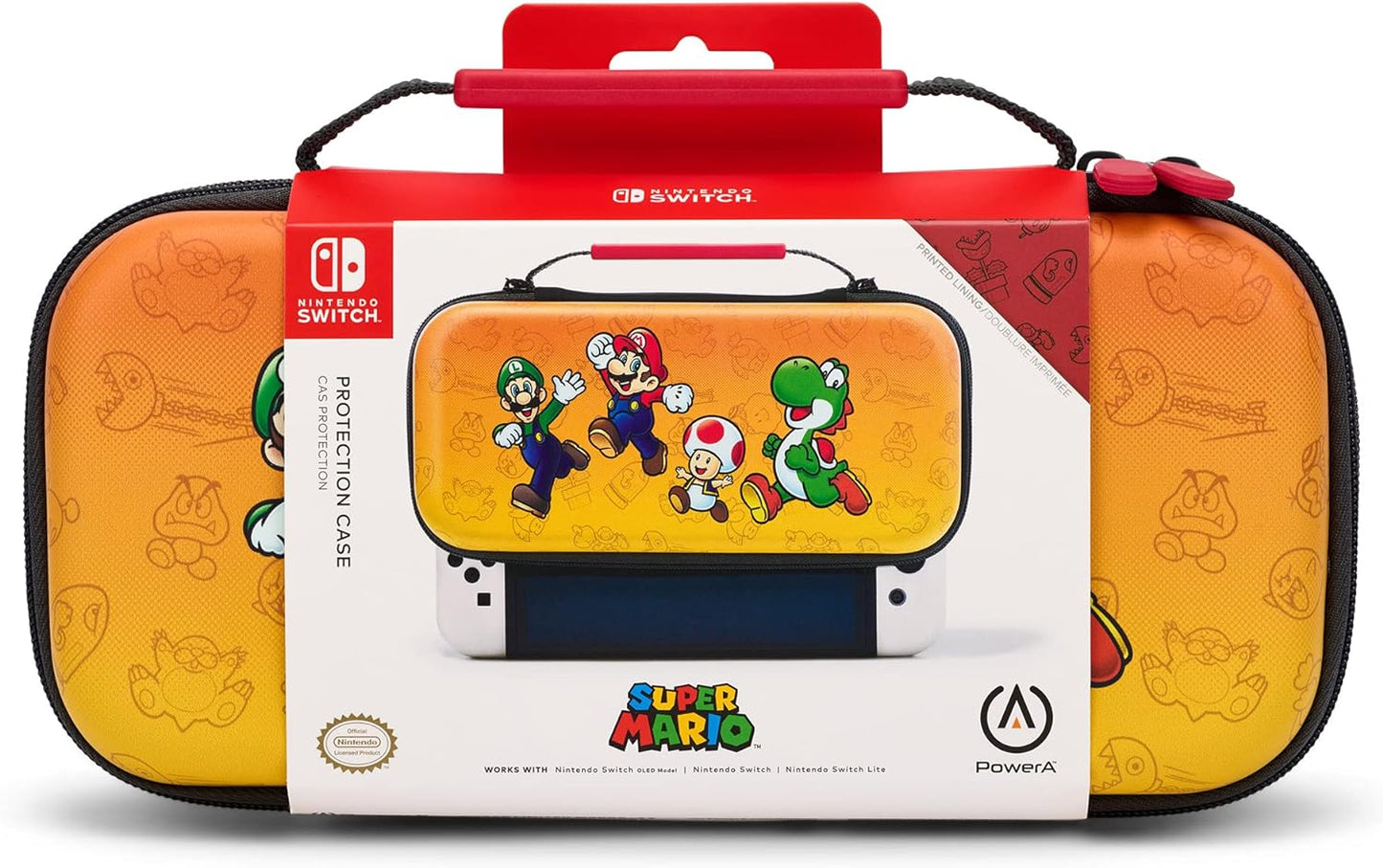 PowerA Protection Case for Nintendo Switch - OLED Model, Nintendo Switch or Nintendo Switch Lite - Mario Pop