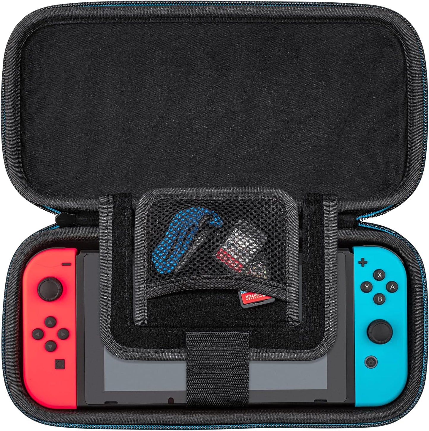 PDP Gaming Officially Licensed Switch Slim Deluxe Travel Case - Mario - Semi-Hardshell Protection - Protective PU Leather - Holds 14 Games and Console - Works with Switch OLED and Lite - Fine for Kids