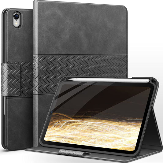 AUAUA Case for iPad Mini 6 2021 (6th Generation 8.3 inch) with Pencil Holder, Auto Sleep/Wake, Vegan Leather, Stand Folio Cover