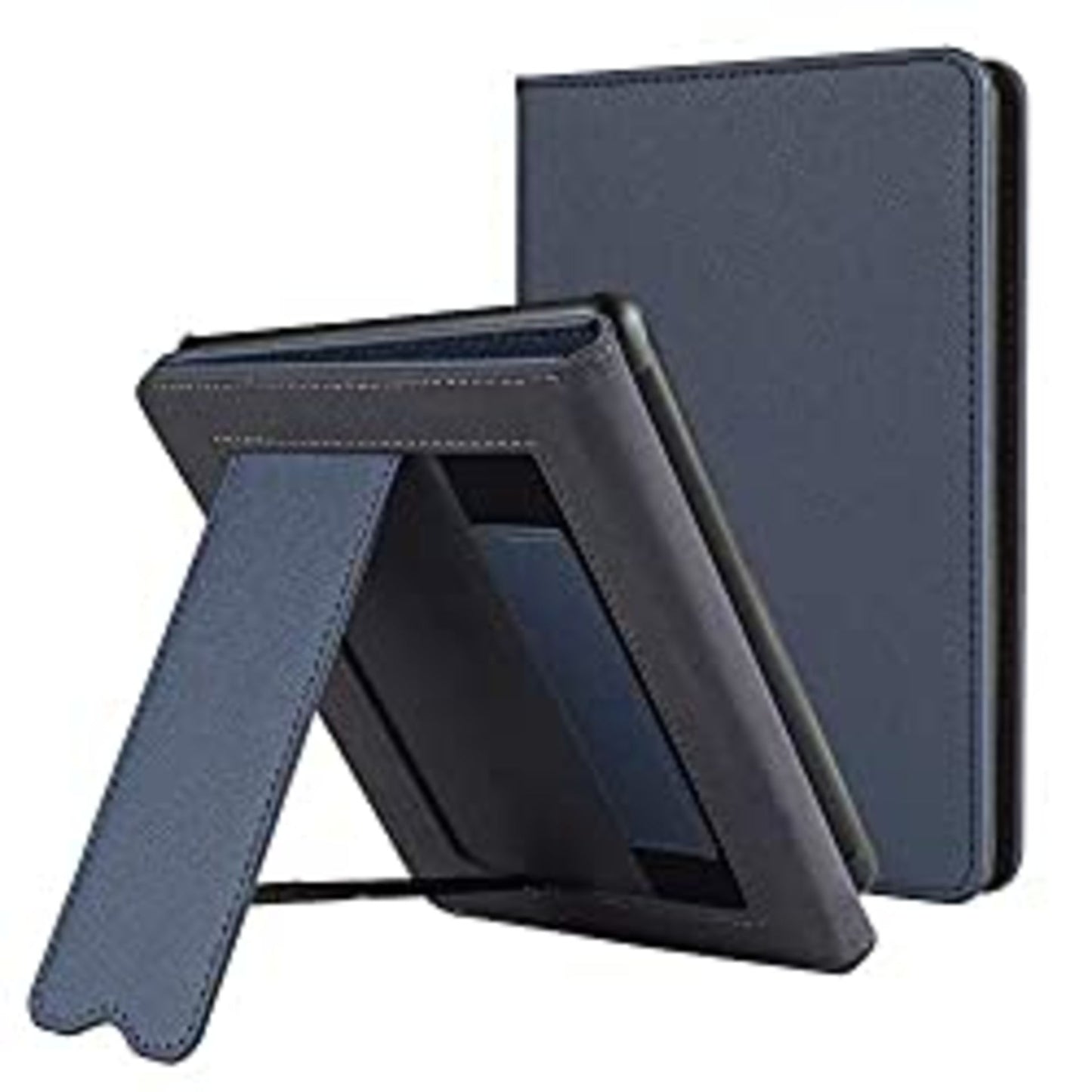 CoBak Kindle Paperwhite Case with Stand - Durable PU Leather Cover with Auto Sleep Wake, Card Slot, Hand Strap Fits Kindle Paperwhite 11th 6.8" and Signature Edition 2021, Sky Blue or Navy Blue