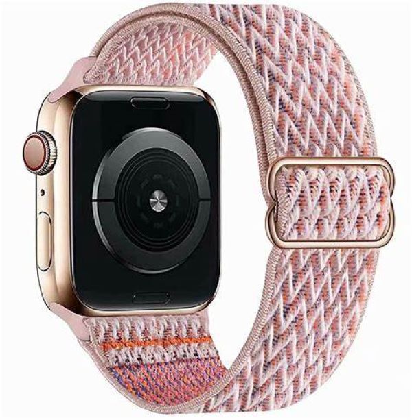 GBPOOT Solo Loop Compatible with Apple Watch Strap 38/40/41/42/44/45mm for Female, Male, Elastic Stretchy Nylon Sport Strap