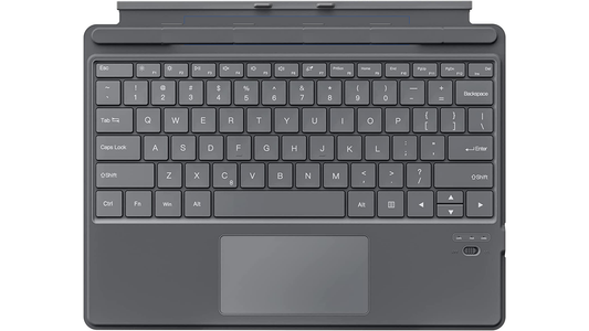 MoKo Type Cover Keyboard for Microsoft Surface , Pro 9 & Pro 9 13" 2022 / Pro 8 2021 / Pro X Lightweight Ultra-Thin Bluetooth Rechargeable Keyboard with Sensitive Trackpad, Wireless QWERTY Keyboard