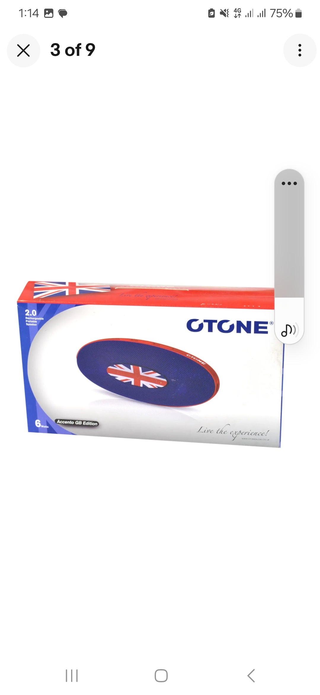 OTONE AUDIO Accento England GB Edition Portable Speaker USB, Wire