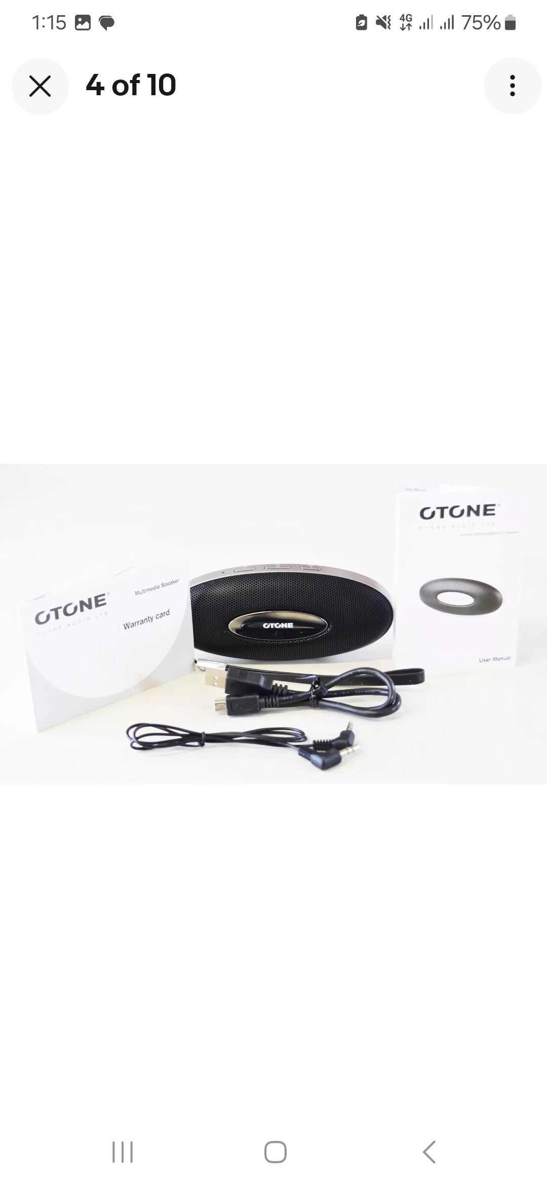 OTONE AUDIO Accento Portable Speaker USB, Wire