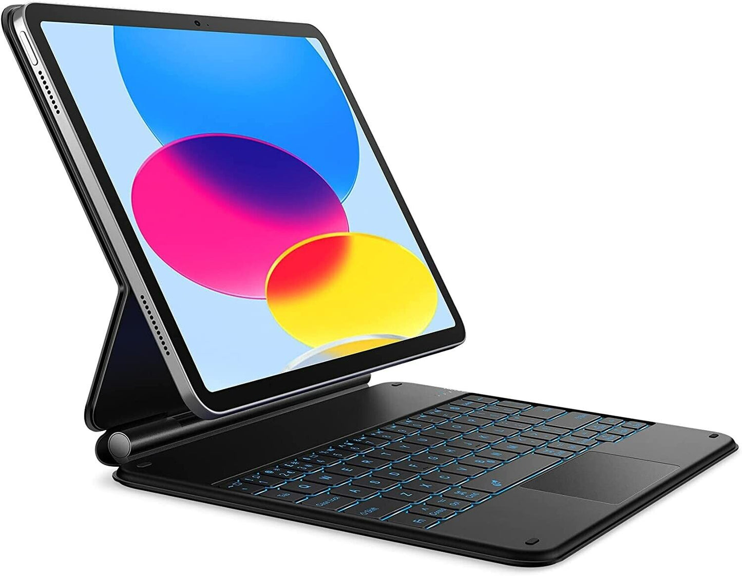 7-Color Backlit Touchpad Keyboard for iPad 10 Generation 2022 Keyboard Case  Russian Spanish German Arabic