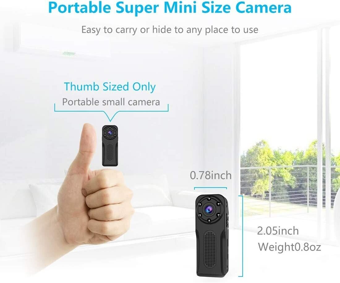 Niyps 1080p portable small hd store nanny cam