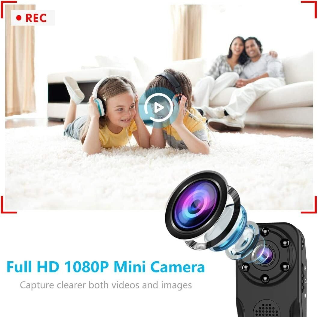 Mini spy hidden camera niyps hot sale 1080p manual