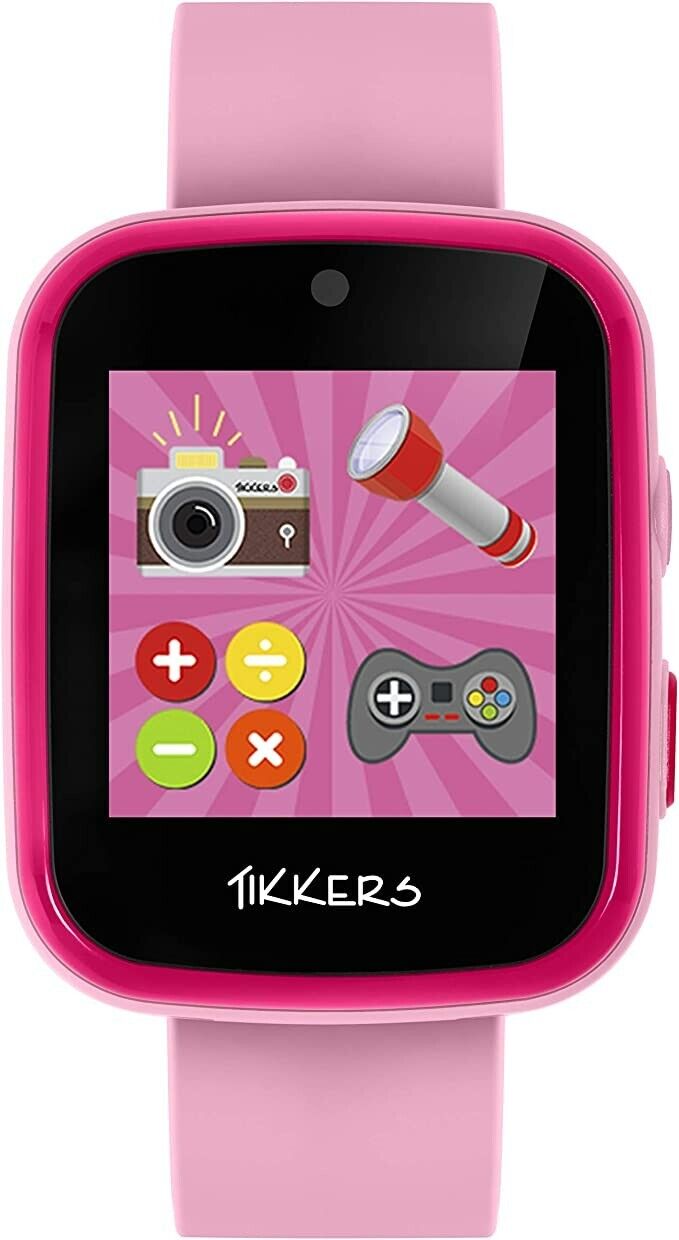 Tikkers Interactive Watch Pink Silicone Strap Interactive Smart Watch ATK1084PNK