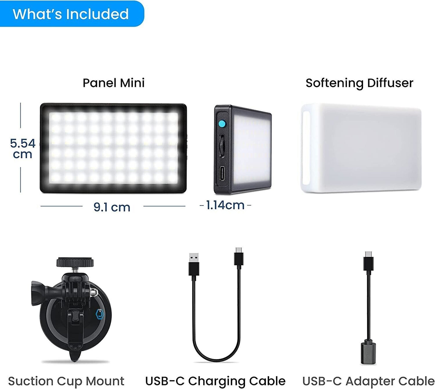 Lume Cube - Video Conference Lighting Kit - Live Streaming, Video Conferencing, Remote Working - Lighting Accessory for Laptop - Adjustable Brightness and Colour Temperature