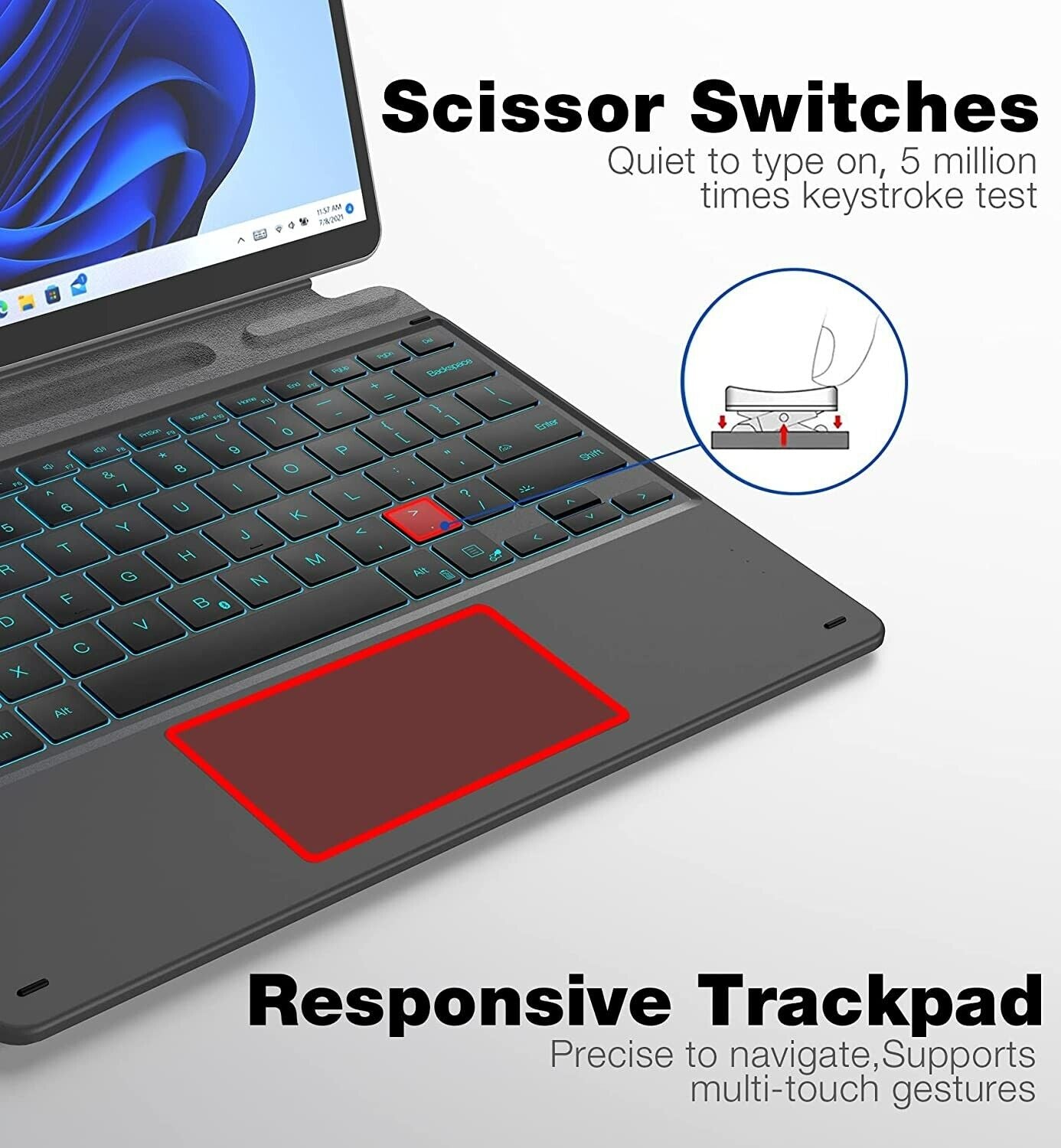 Dracool Keyboard for Microsoft Surface Pro 8/Surface Pro 9/Surface