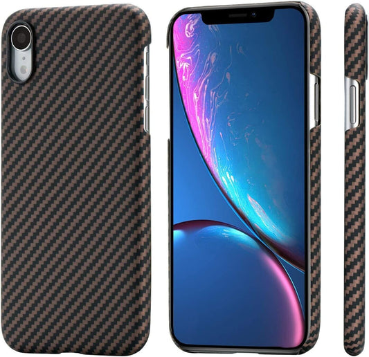 Pitaka Minimalist Phone Case Compatible with iPhone XR 6.1", MagEZ Case [Aramid Fiber]-Body Armor Material, Ultra Light & Thin, Slim Fit, Anti-scratch Non-fading