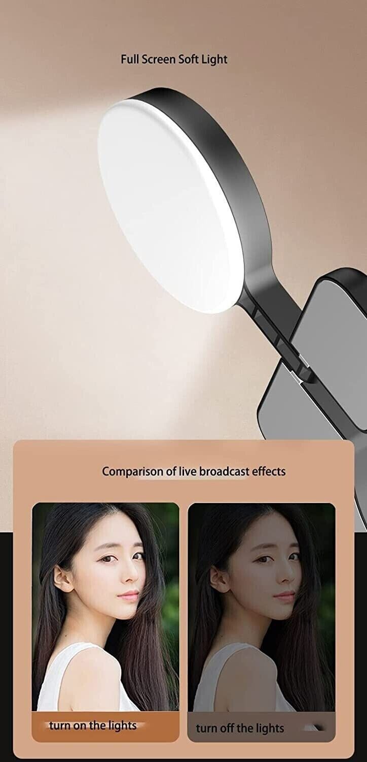 Ring Light with Stand & Phone Holder - Selfie LED Dimmable Desktop Lamp 3 Colours Circle Light for Camera Makeup Video YouTube TikTok Live Streaming Zoom Meeting